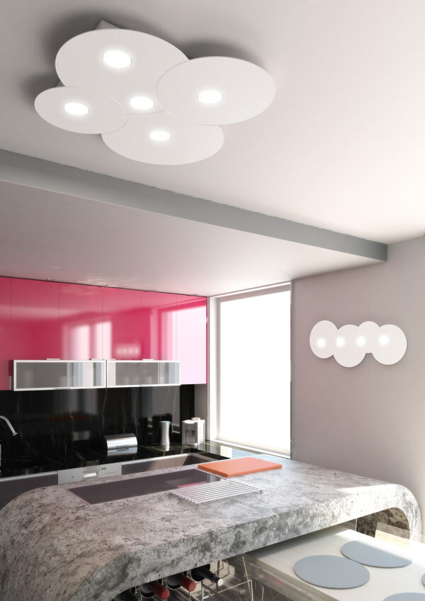 Plafoniera Cloud Top Light . Disponibile in varie forme , colori e misure