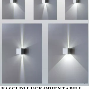 Lampada applique CUBO con LED integrato, ISYLUCE